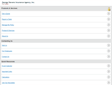 Tablet Screenshot of georgestevensinsurance.com